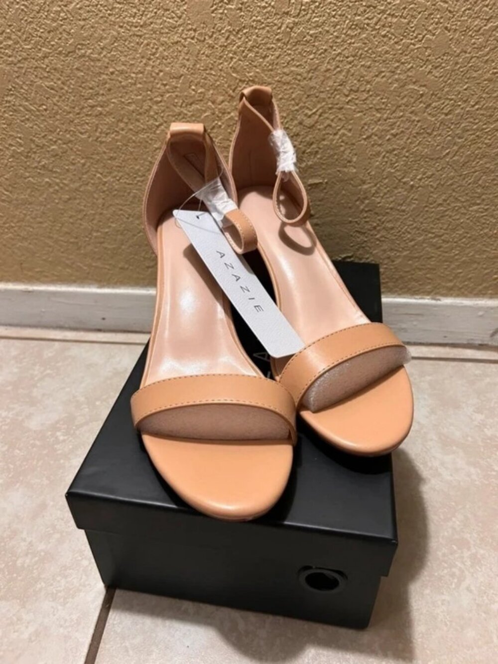 One-Strap Buckle Block Heel